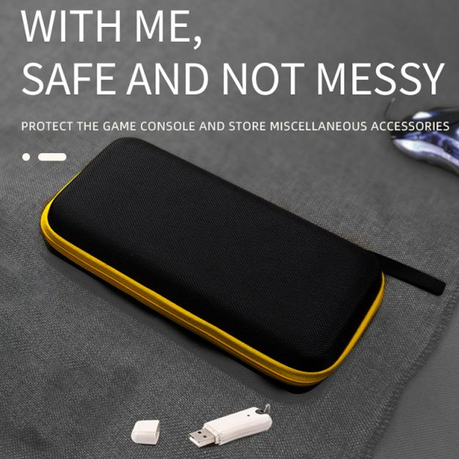Handheld Game Console Case Travel - حقيبة وحدة تحكم ألعاب ريترو بطانة