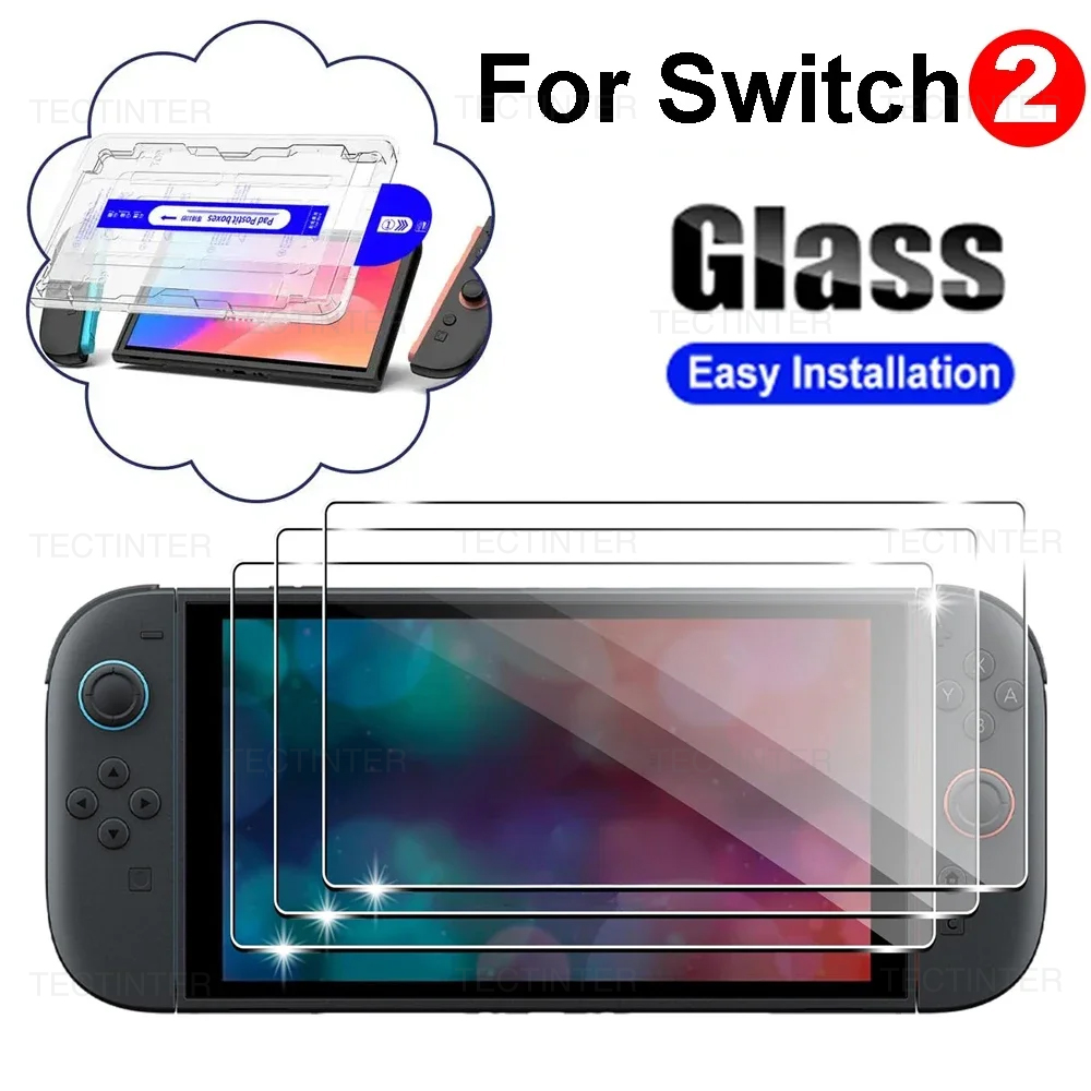 Screen Protector Tempered Glass Console - واقي شاشة وحدة التحكم نينتندو سويتش