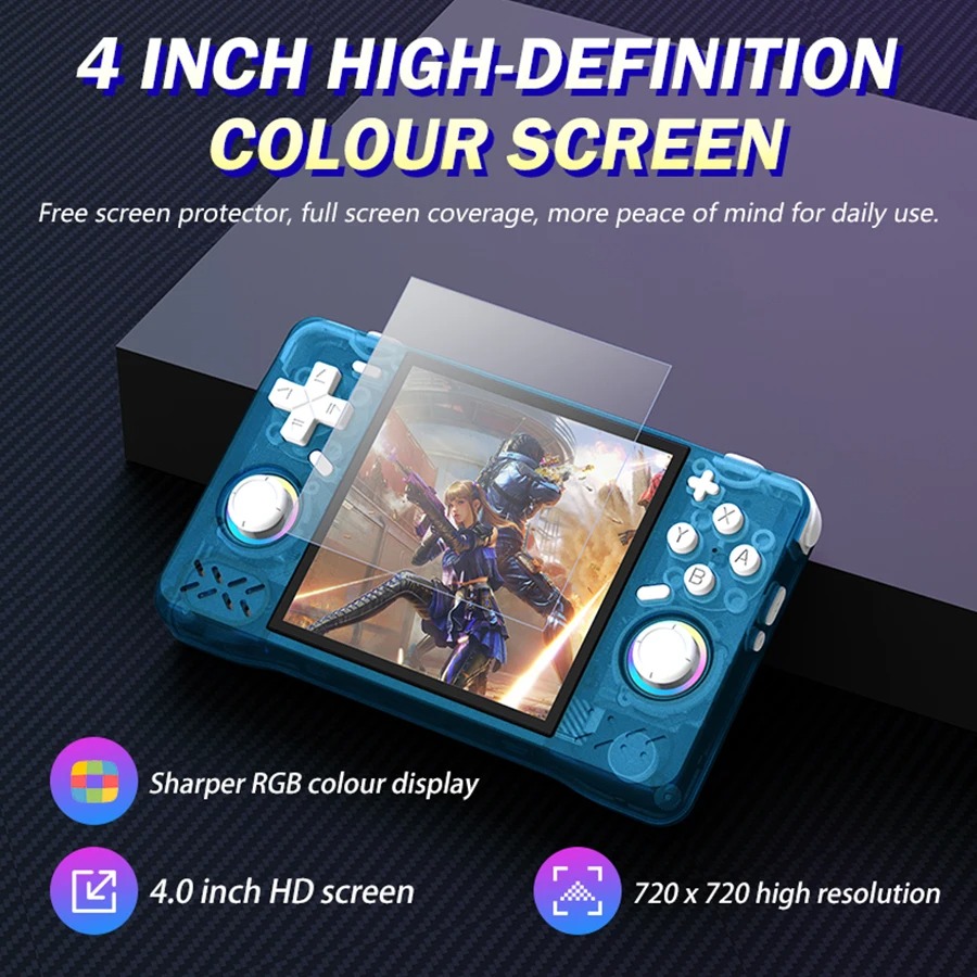 Retro Handheld Console Linux Ips Screen - وحدة تحكم ألعاب فيديو محمولة باليد
