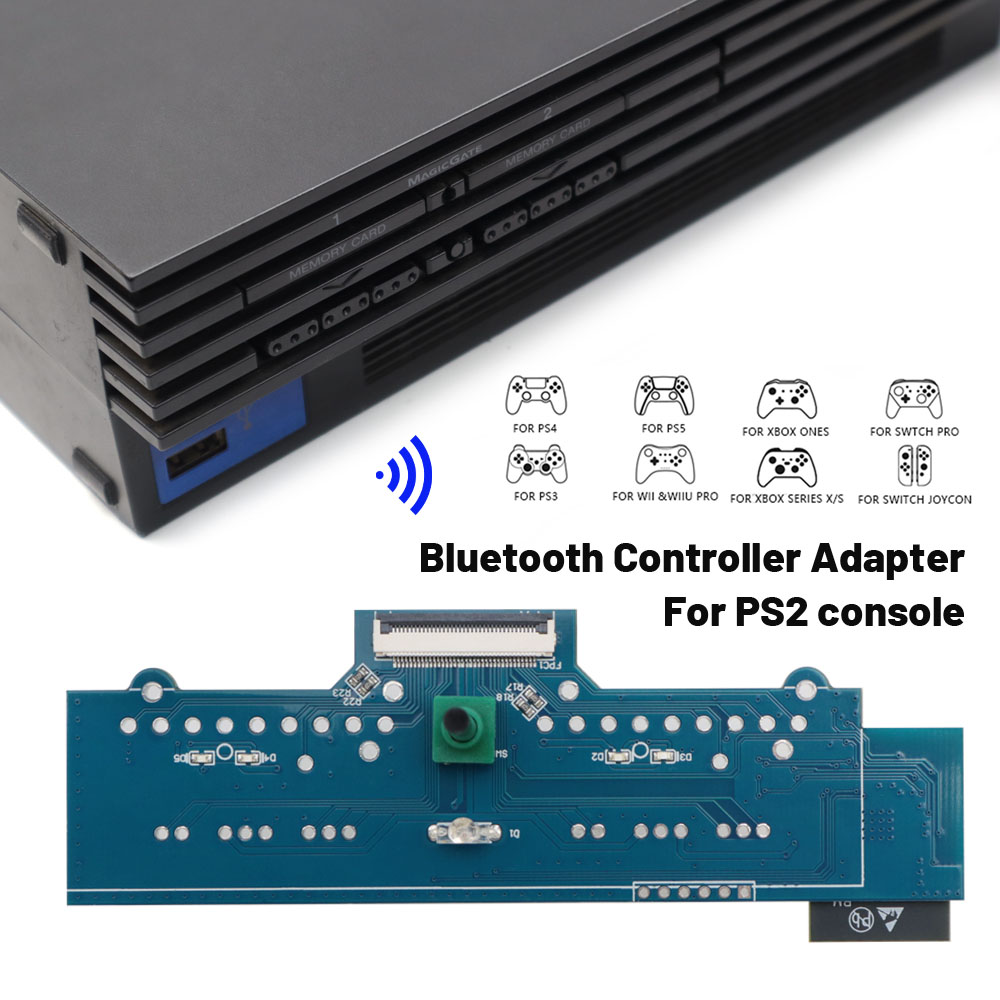 Wireless Retro Controller Bluetooth Gamepad - استقبال الرجعية ل PS2 الدهون بلوتوث