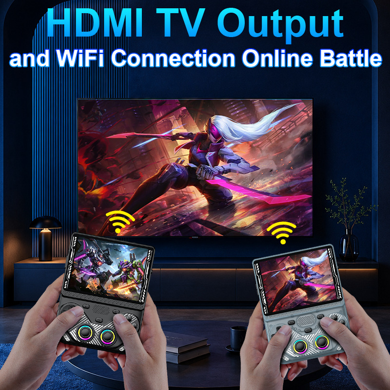 Retro Game Console Hdmi Tv Output - أجهزة ألعاب محمولة Rg43v Pro بشاشة