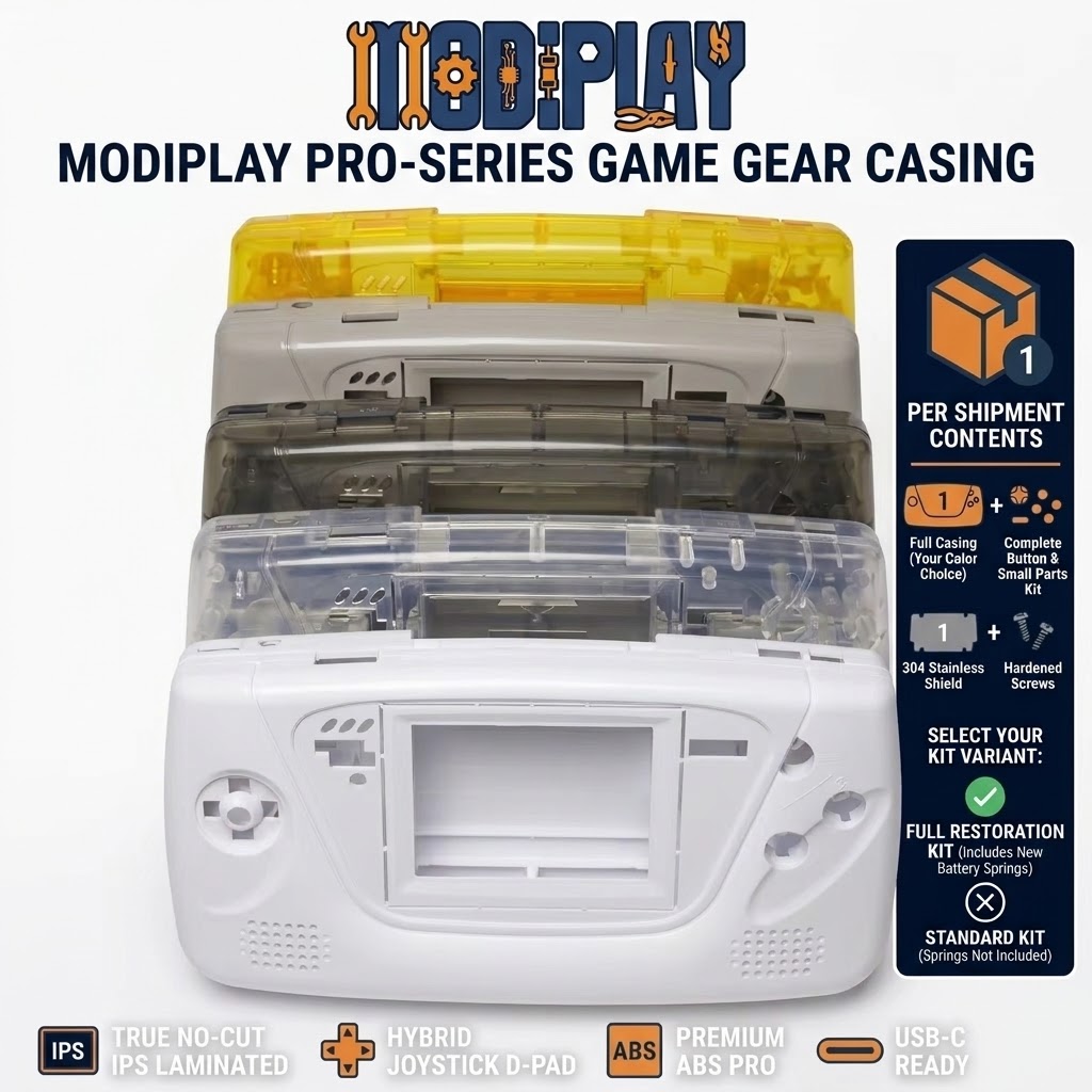 Replacement Buttons Dpad Shell Mod - غلاف خارجي فاخر لجهاز الألعاب Game