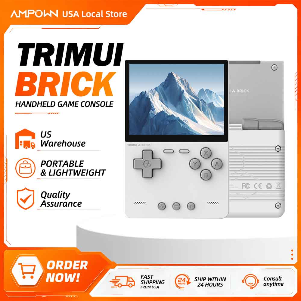 Retro Handheld Console Linux Ips Screen - TRIMUI BRICK وحدة تحكم بجهاز لعب