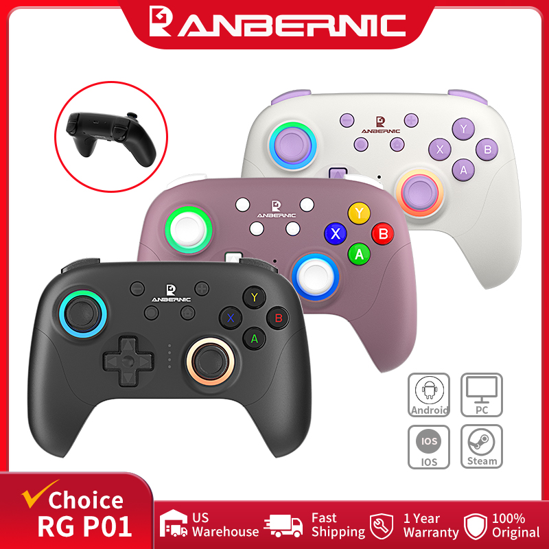 Wireless Retro Controller Bluetooth Gamepad - ANBERNIC-وحدة تحكم ألعاب ريترو لاسلكية ،