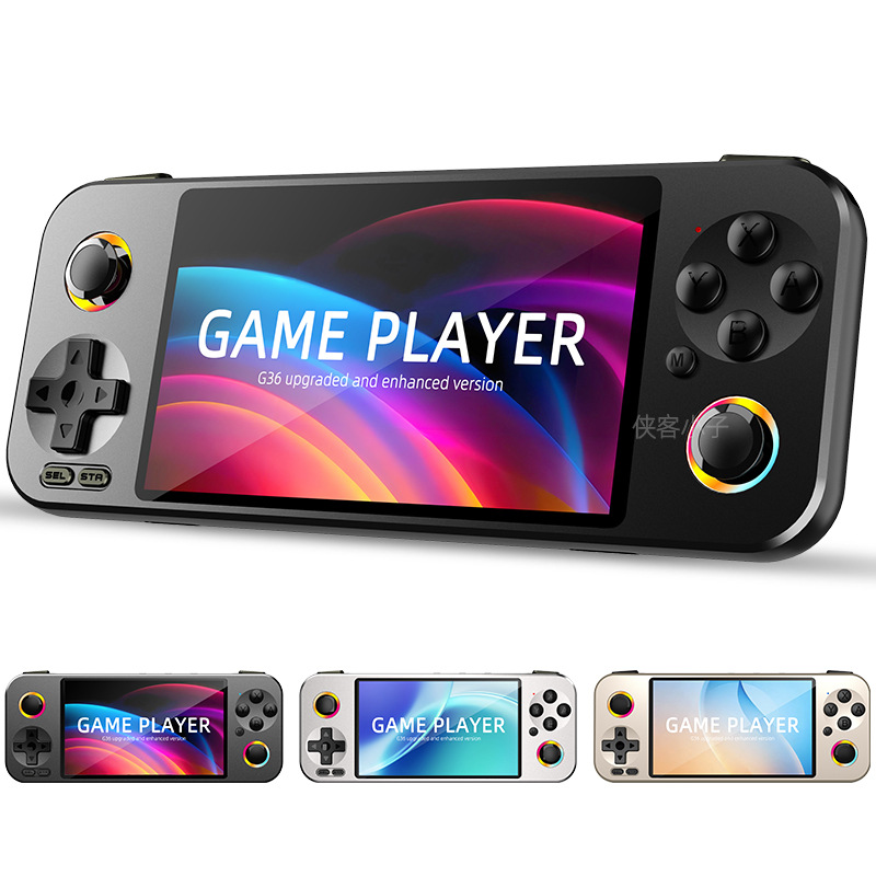 جهاز ألعاب محمول G36 مطور بشاش - مراجعة Open Source Retro Game Console 4 Inch وسعره
