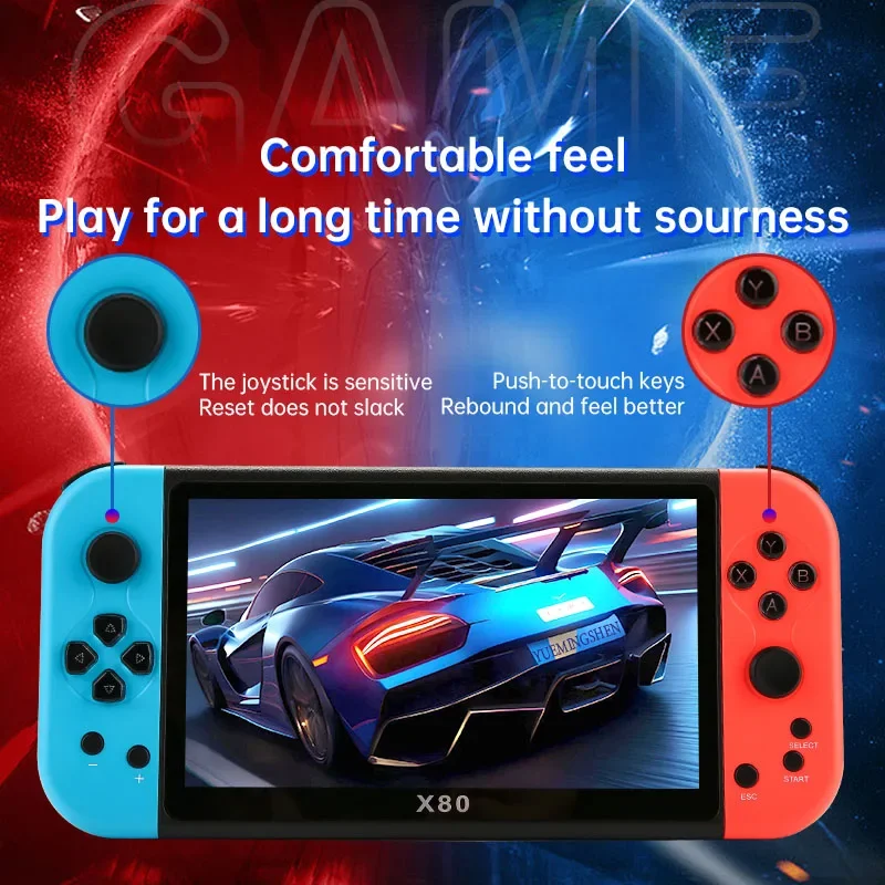 X80 ريترو مشغل ألعاب محمول بشا - مراجعة Retro Game Console Hdmi Tv Output وسعره