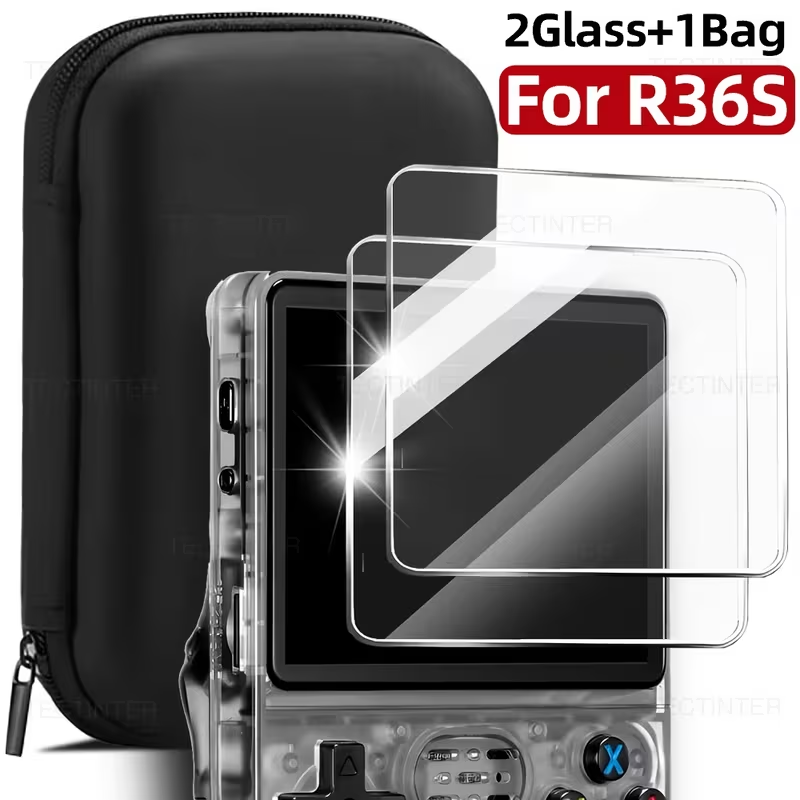 حقيبة تخزين 3 في 1 + واقي شاشة - مراجعة Screen Protector Tempered Glass Console وسعره