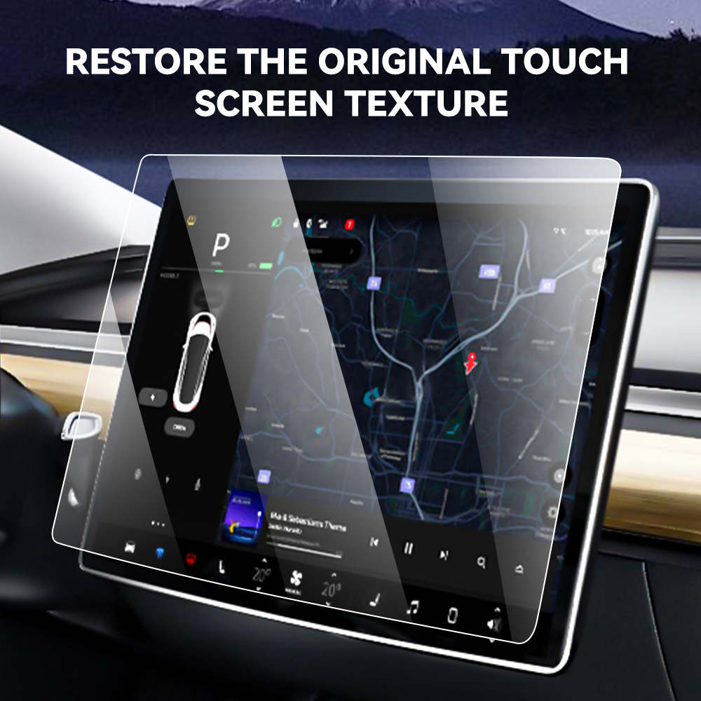 واقي شاشة ملاحة السيارة لتسلا  - مراجعة Screen Protector Tempered Glass Console وسعره