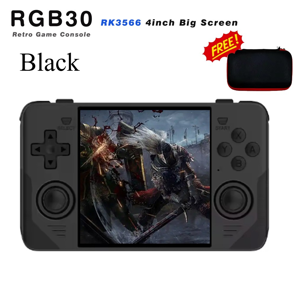 جهاز ألعاب محمول جديد RGB30 بش - مراجعة Open Source Retro Game Console 4 Inch وسعره