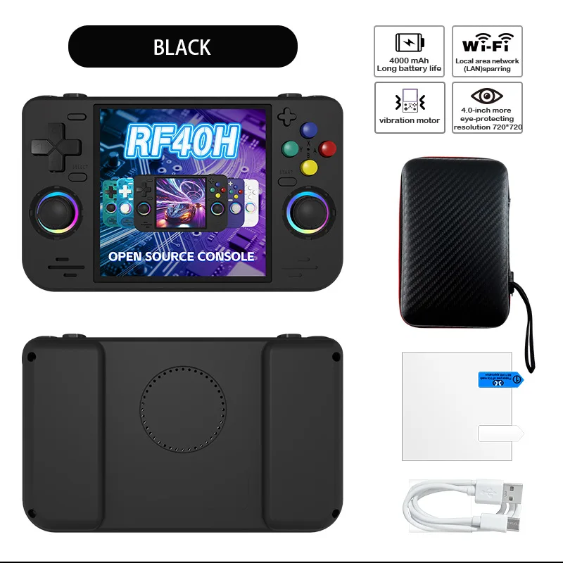 وحدة تحكم ألعاب محمولة RF40H ب - مراجعة Open Source Retro Game Console 4 Inch وسعره
