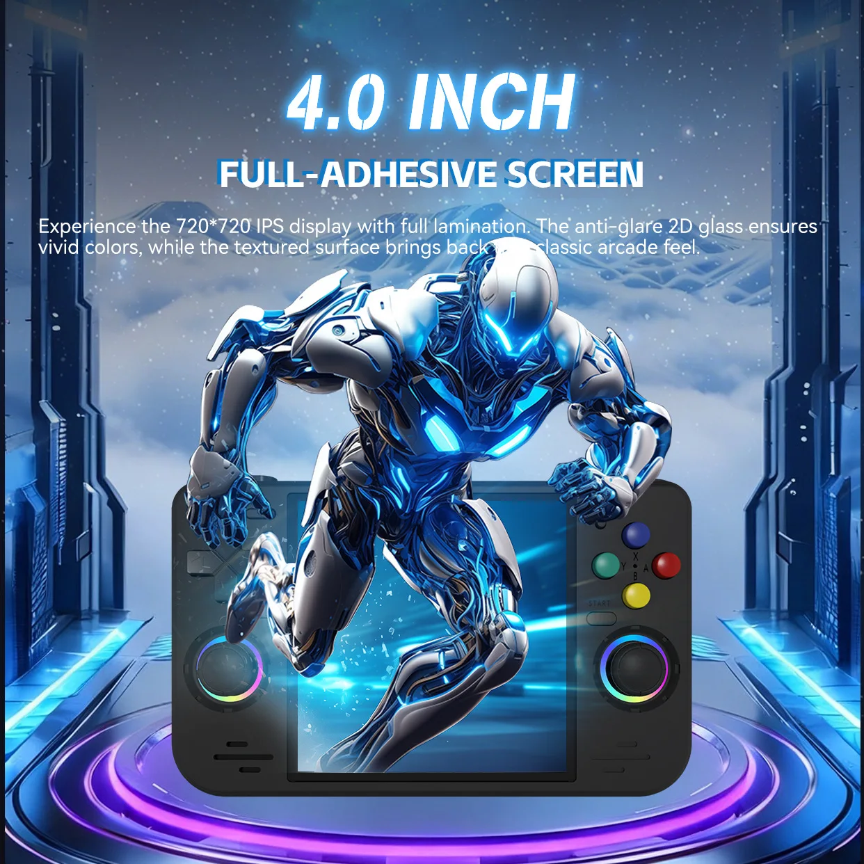 وحدة تحكم ألعاب محمولة RF40H ب - مراجعة Open Source Retro Game Console 4 Inch وسعره