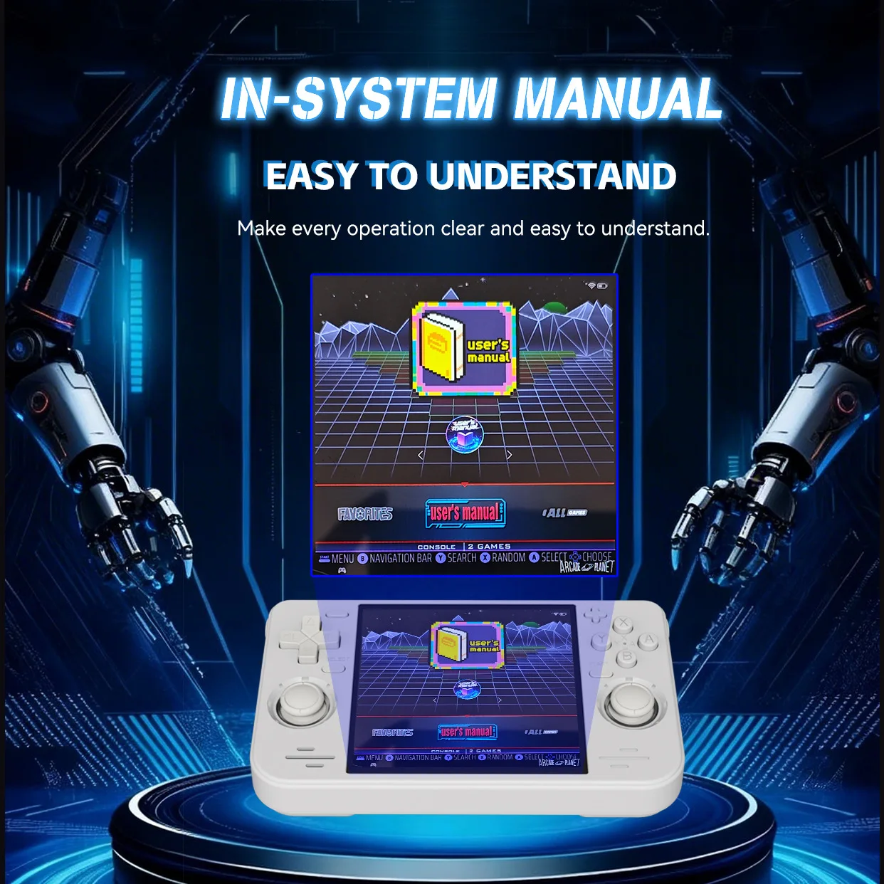وحدة تحكم ألعاب محمولة RF40H ب - مراجعة Open Source Retro Game Console 4 Inch وسعره