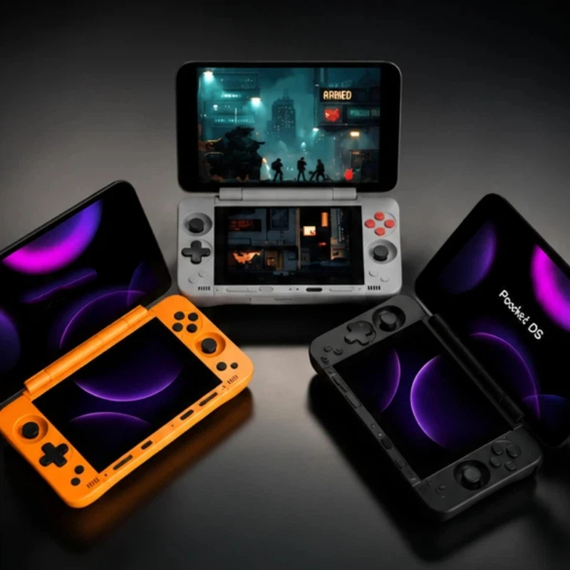 جهاز ألعاب محمول Pocketds بشاش - مراجعة Android Retro Gaming Handheld Oled وسعره