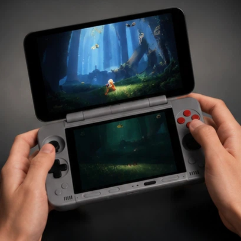 جهاز ألعاب محمول Pocketds بشاش - مراجعة Android Retro Gaming Handheld Oled وسعره