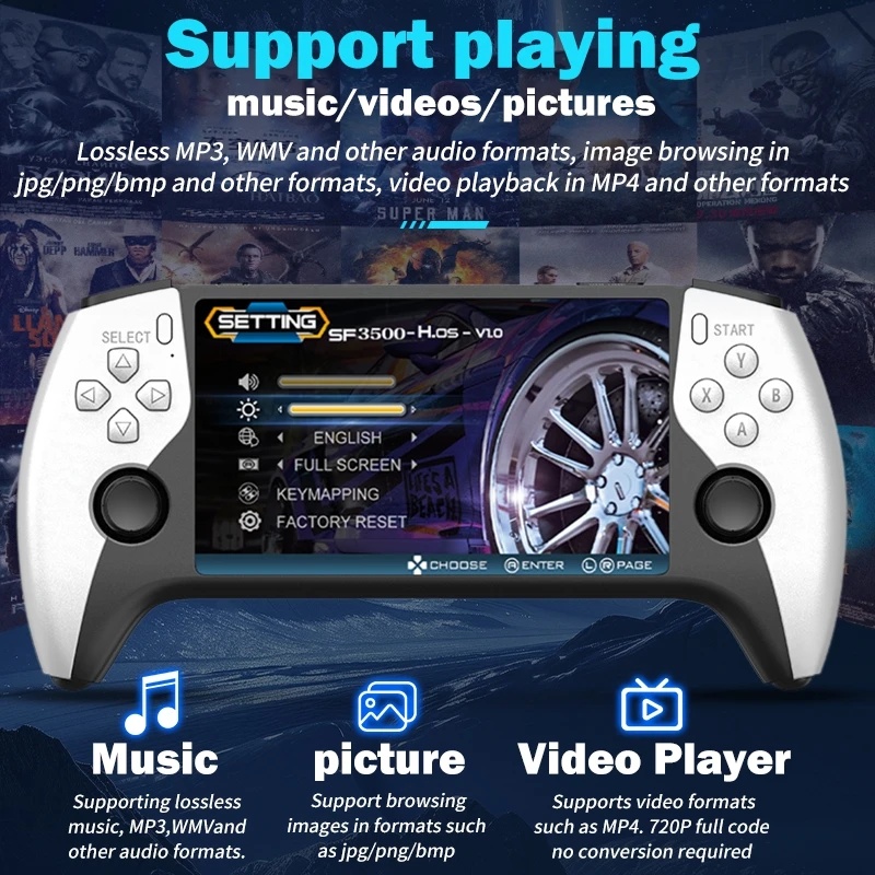 جهاز ألعاب فيديو محمول SF3500  - مراجعة Retro Game Console Hdmi Tv Output وسعره