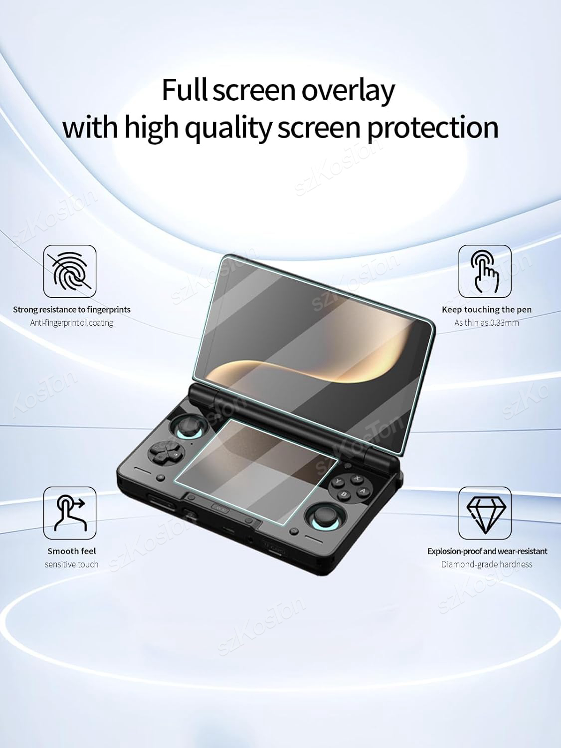 واقي شاشة زجاجي مقوى 2 في 1 لج - مراجعة Screen Protector Tempered Glass Console وسعره