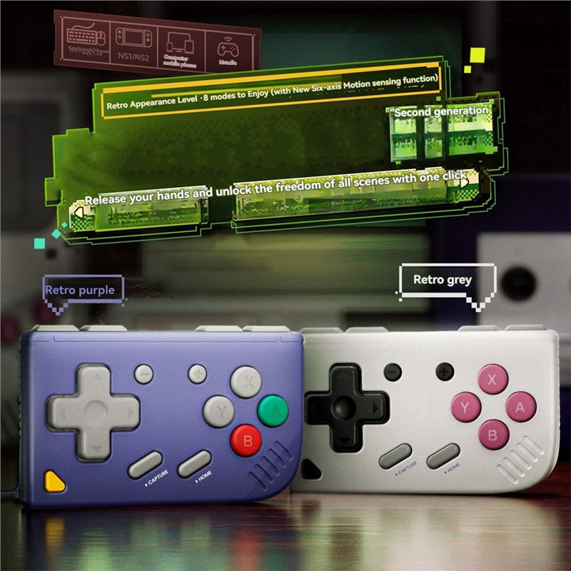 وحدة تحكم لاسلكية محمولة صغيرة - مراجعة Wireless Retro Controller Bluetooth Gamepad وسعره