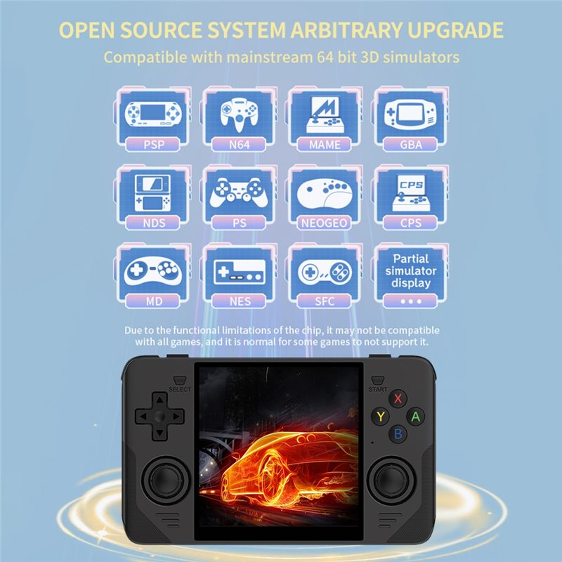 AY14 -RGB30 وحدة تحكم ألعاب مح - مراجعة Open Source Retro Game Console 4 Inch وسعره
