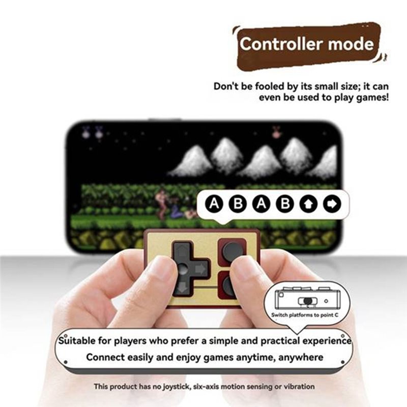 وحدة تحكم ألعاب صغيرة بتقنية ا - مراجعة Wireless Retro Controller Bluetooth Gamepad وسعره