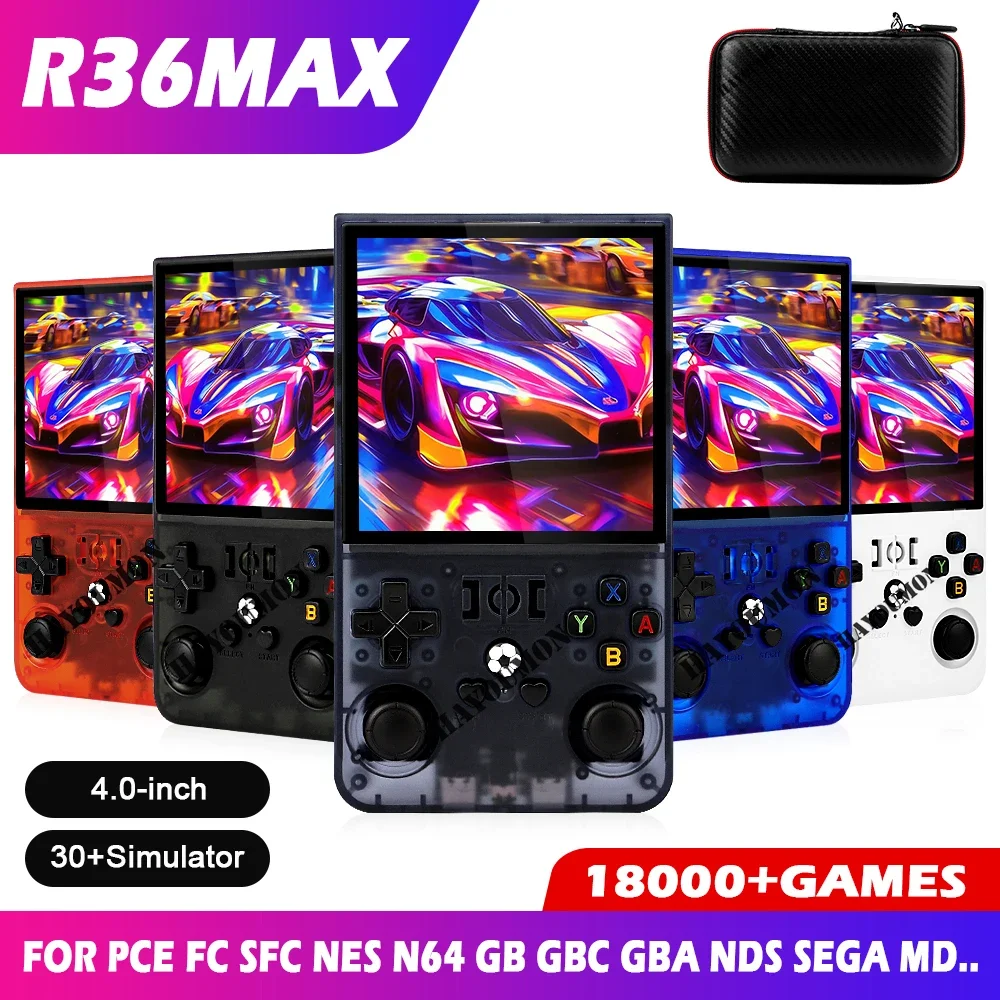 جهاز ألعاب محمول جديد R36MAX ب - مراجعة Retro Handheld Console Linux Ips Screen وسعره