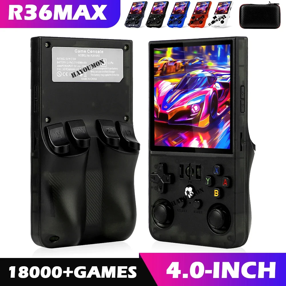 جهاز ألعاب محمول جديد R36MAX ب - مراجعة Retro Handheld Console Linux Ips Screen وسعره