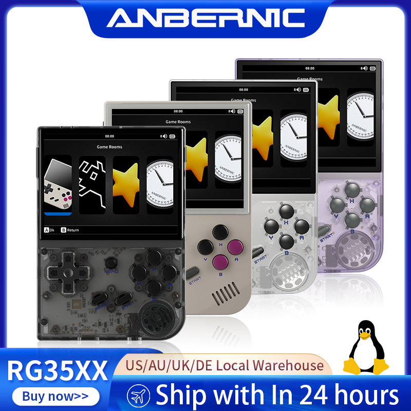 ANBERNIC 2024 جديد RG35XX ريتر - مراجعة Retro Game Console Hdmi Tv Output وسعره
