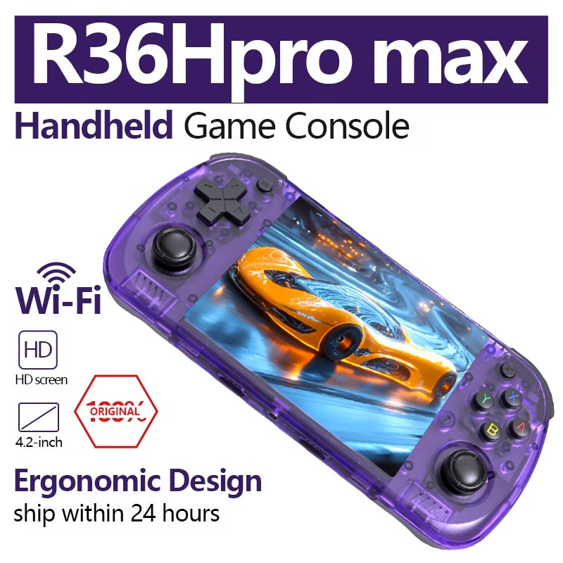 جهاز ألعاب محمول R36H PROMAX ب - مراجعة Retro Handheld Console Linux Ips Screen وسعره