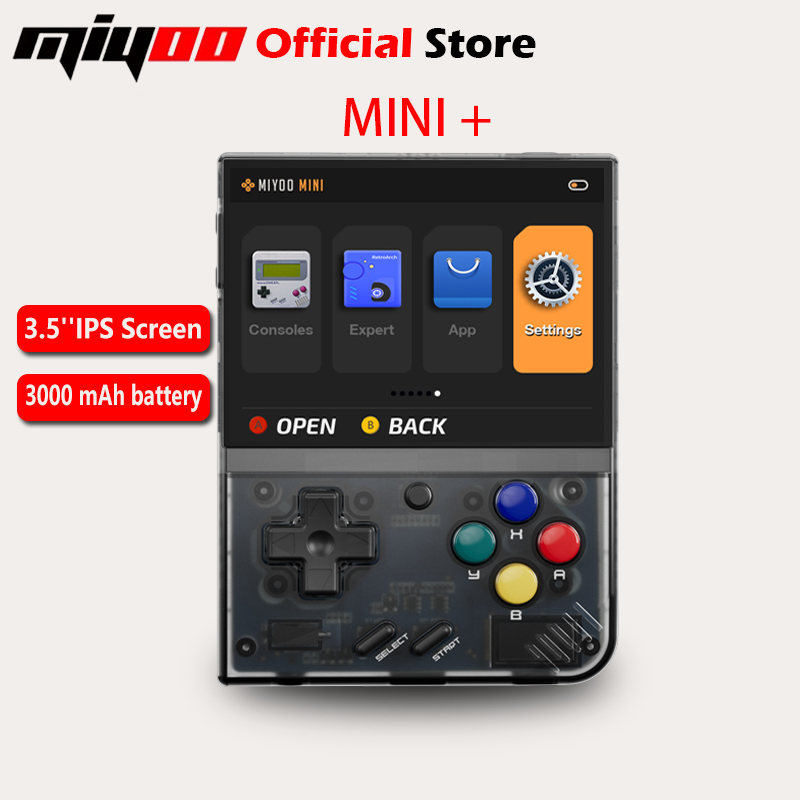 MIYOO Mini Plus وحدة تحكم ألعا - مراجعة Retro Handheld Console Linux Ips Screen وسعره